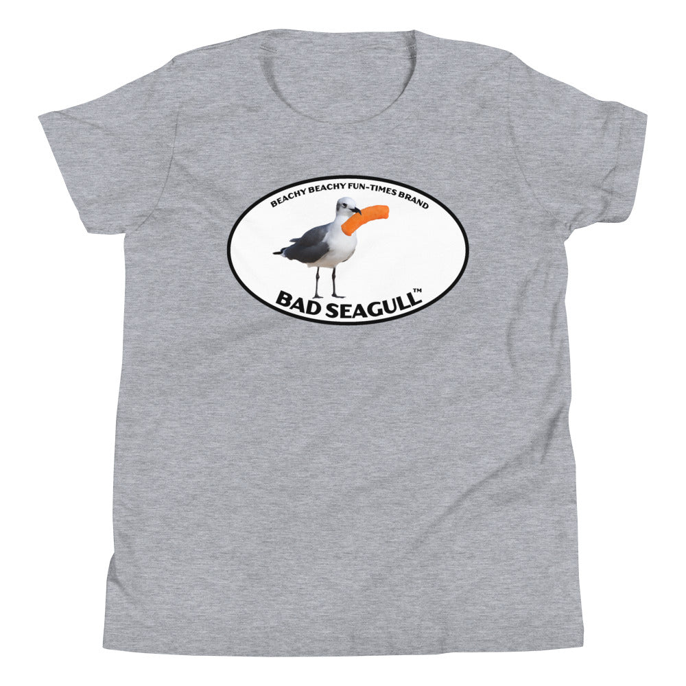 Bad Seagull with Cheese Curl Kids Tee