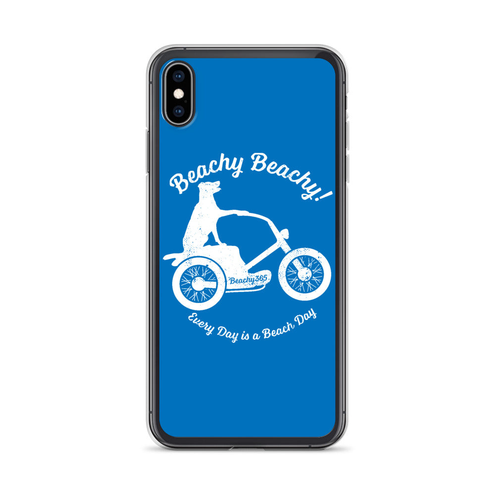 Beachy Beachy Vintage Scooter-Dog iPhone Case