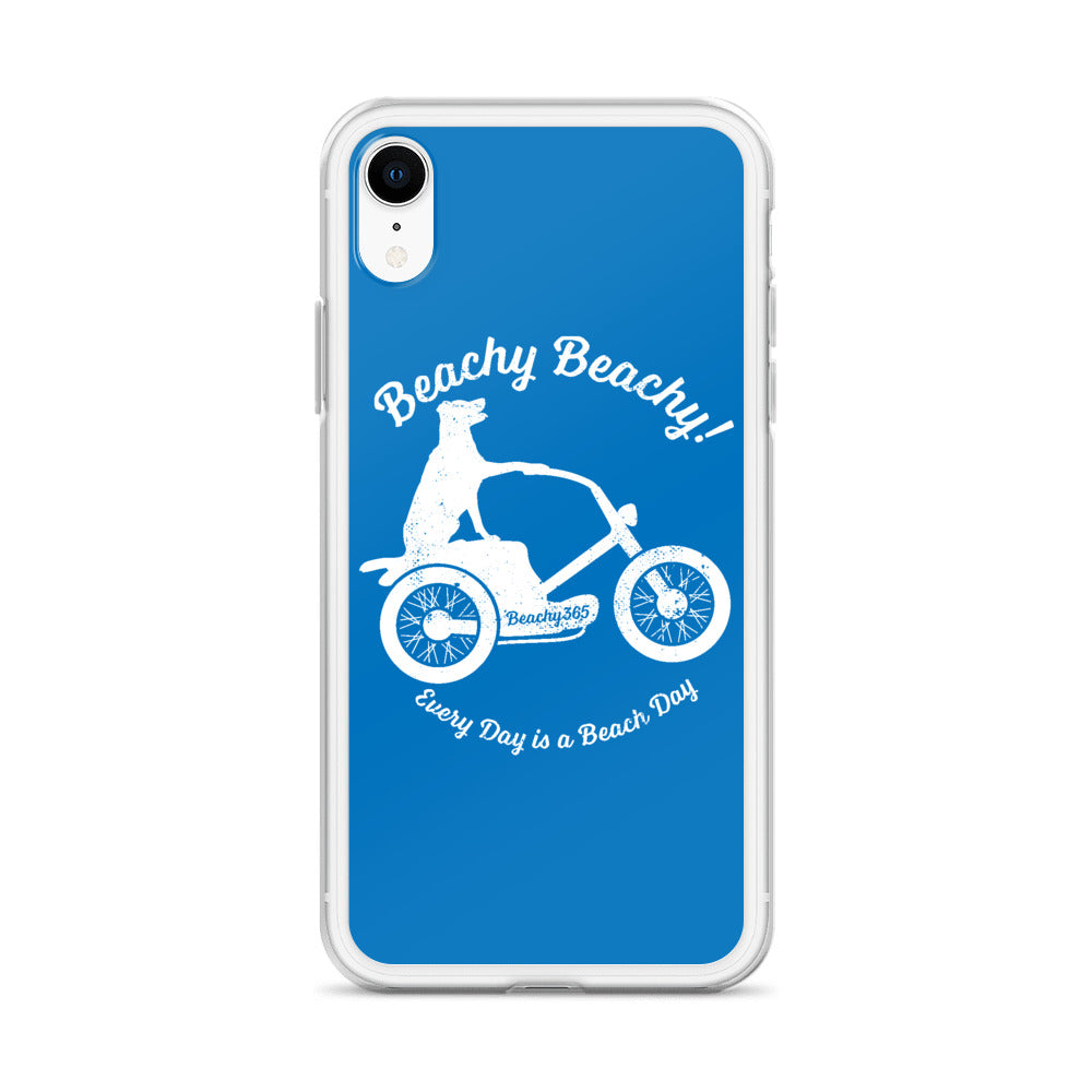 Beachy Beachy Vintage Scooter-Dog iPhone Case