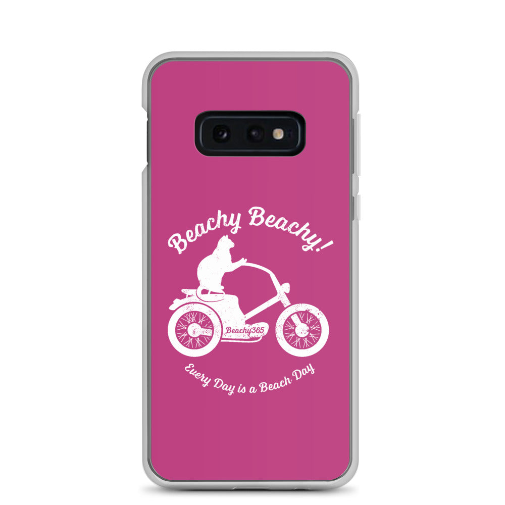 Beachy Beachy Vintage Scooter-Cat Samsung Phone Case