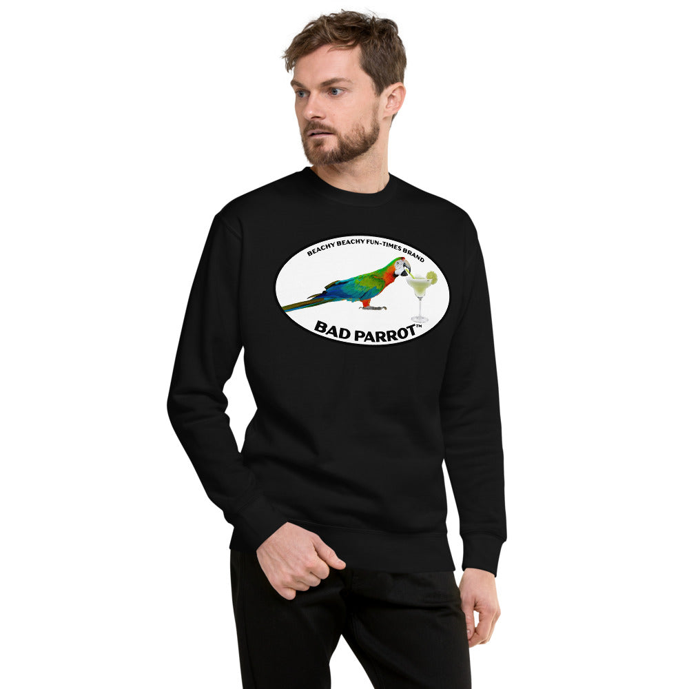 Bad Parrot with Margarita Men/Unisex Fleece Pullover