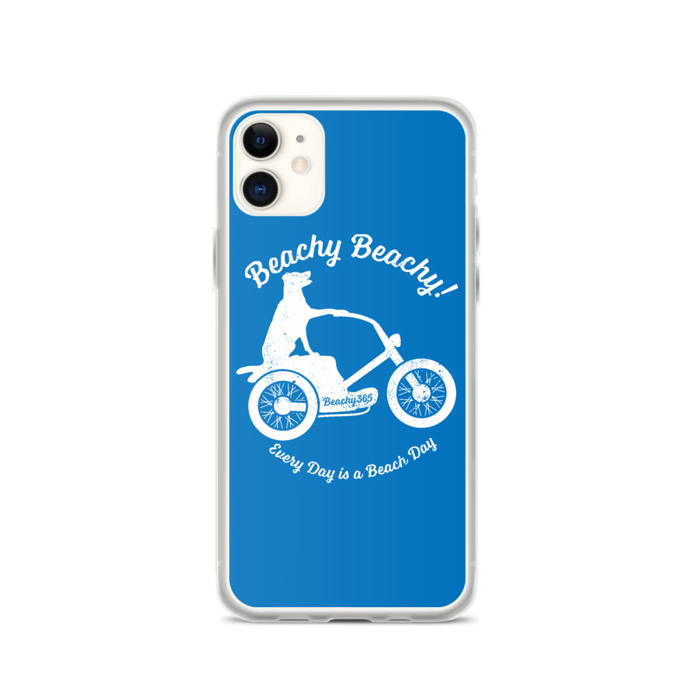 Beachy Beachy Vintage Scooter-Dog iPhone Case