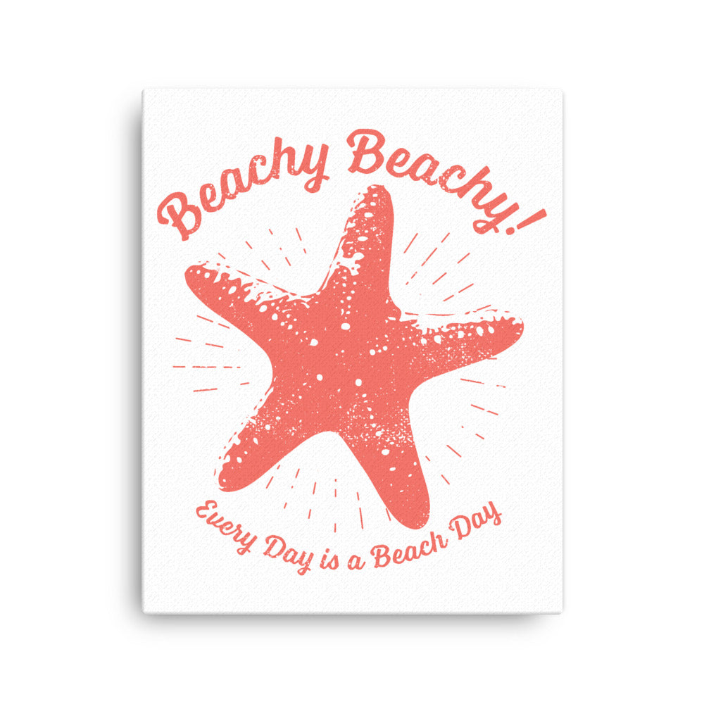 Beachy Beachy Vintage Lucky Starfish Canvas Wall Art