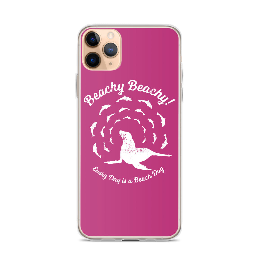 Beachy Beachy Vintage Seal and Dolphins iPhone Case