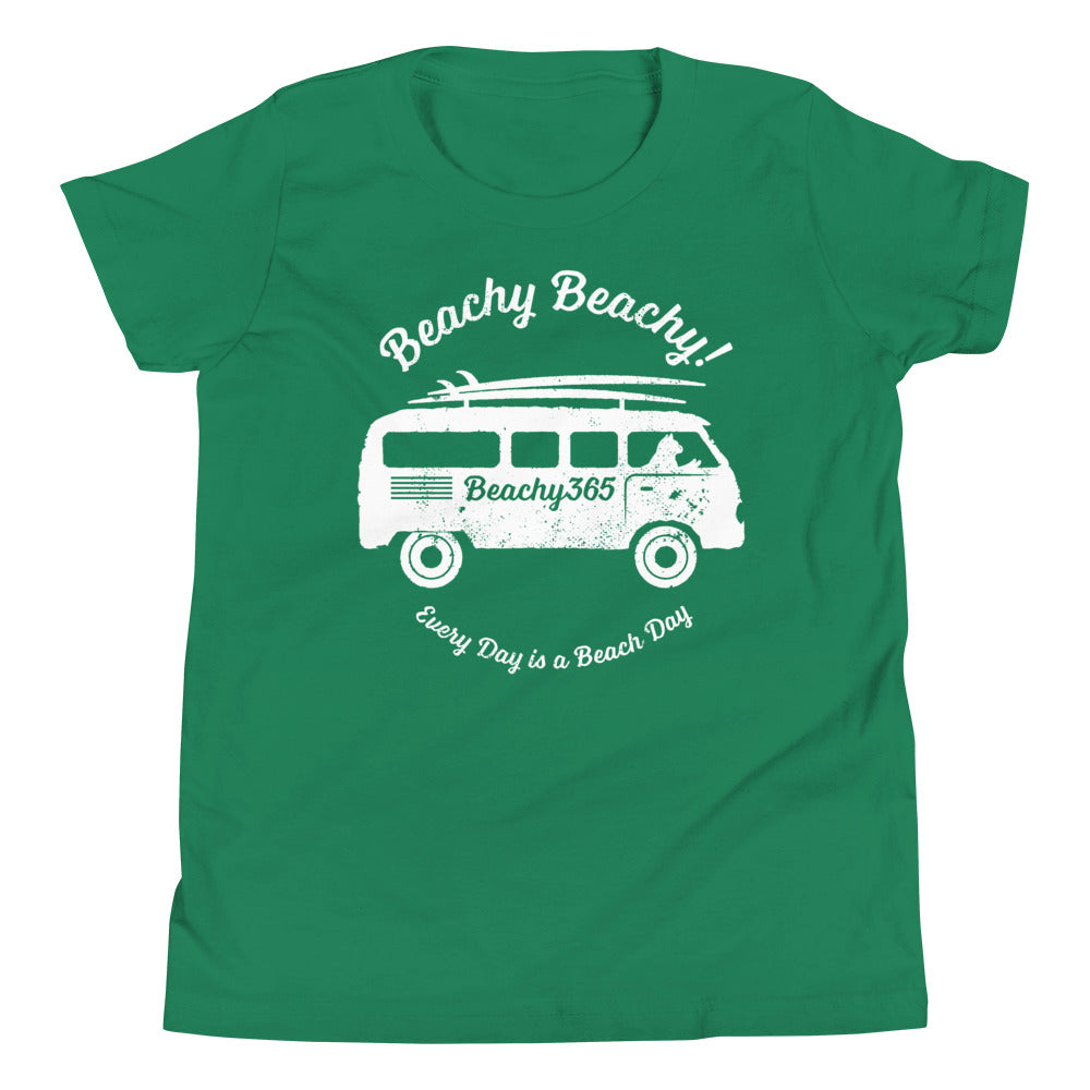 Beachy Beachy Vintage Surfbus Cat Kids Tee
