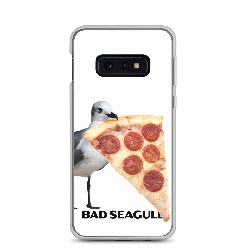 Bad Seagull with Pizza Extreme-Close-Up Samsung Phone Case