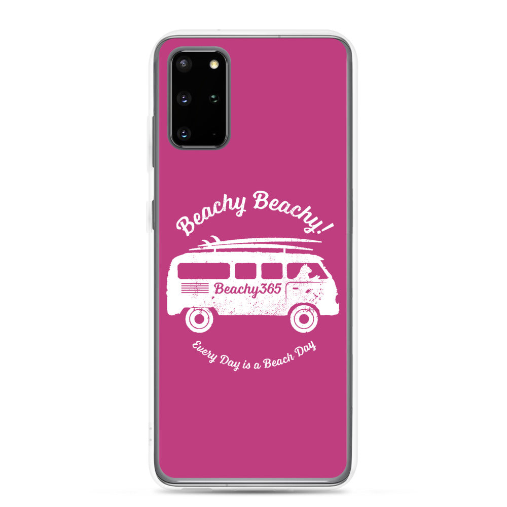 Beachy Beachy Vintage Surfbus Cat Samsung Phone Case