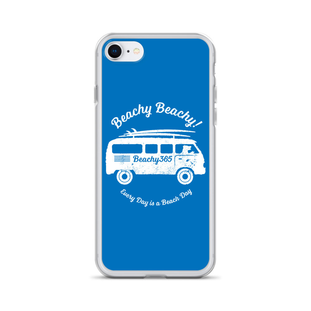 Beachy Beachy Vintage Surfbus Dog iPhone Case