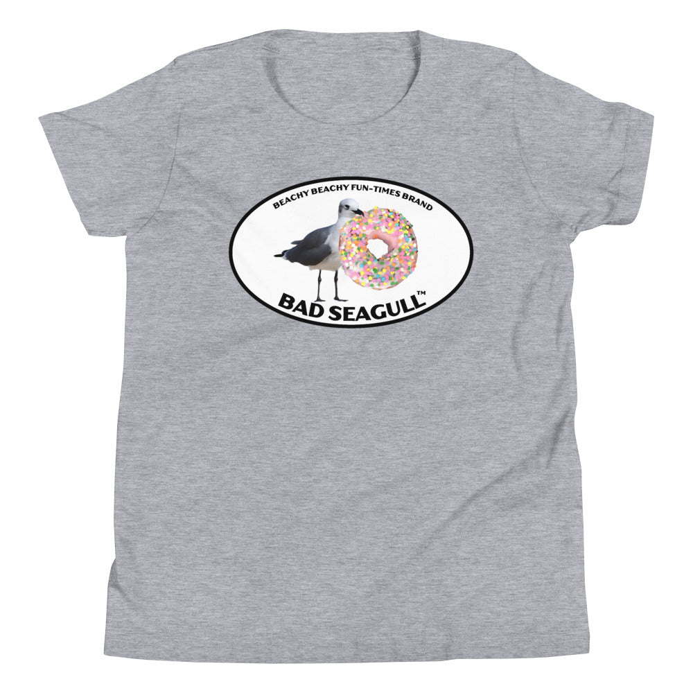 Bad Seagull with Doughnut Kids Tee