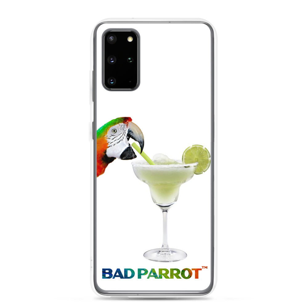 Bad Parrot Face with Margarita Extreme-Close-Up Samsung Phone Case