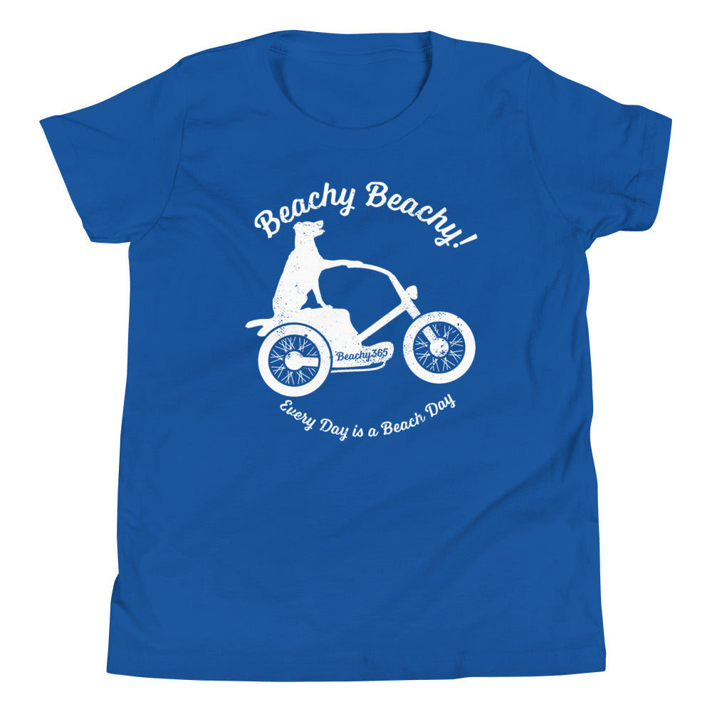 Beachy Beachy Vintage Scooter-Dog Kids Tee