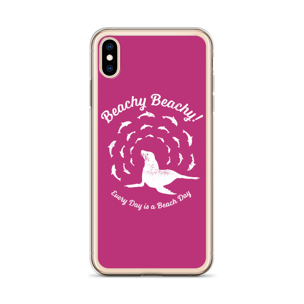 Beachy Beachy Vintage Seal and Dolphins iPhone Case
