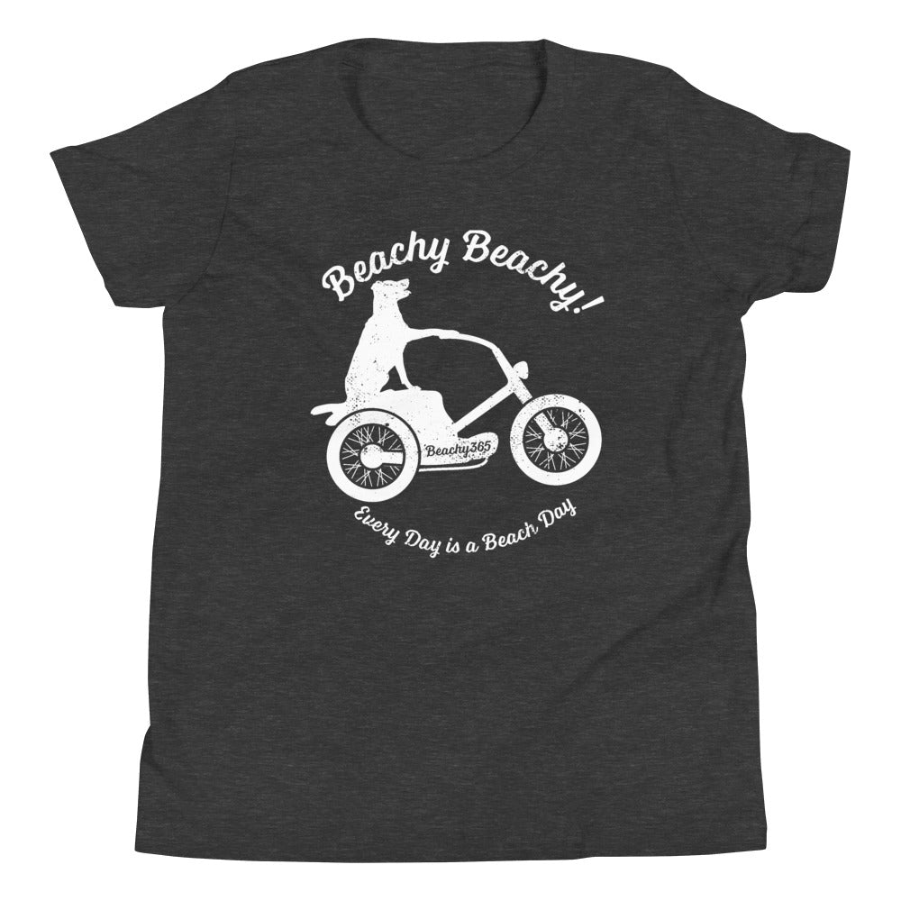 Beachy Beachy Vintage Scooter-Dog Kids Tee