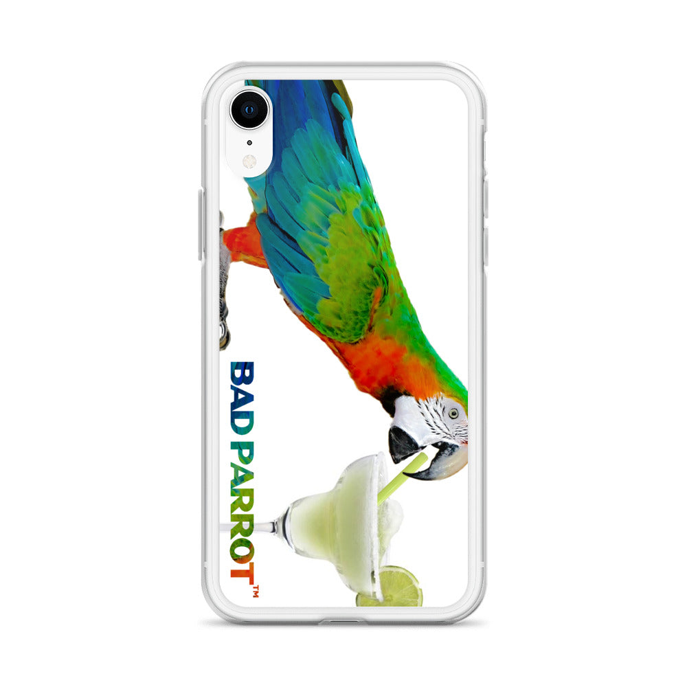 Bad Parrot with Margarita Extreme-Close-Up iPhone Case
