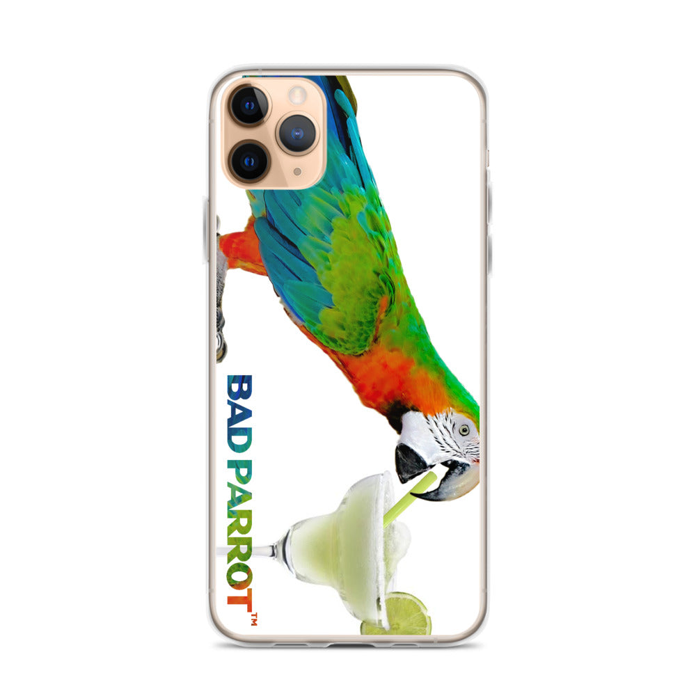 Bad Parrot with Margarita Extreme-Close-Up iPhone Case