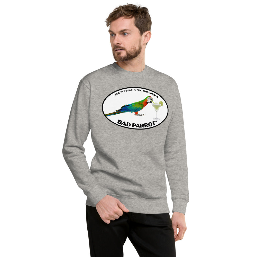 Bad Parrot with Margarita Men/Unisex Fleece Pullover