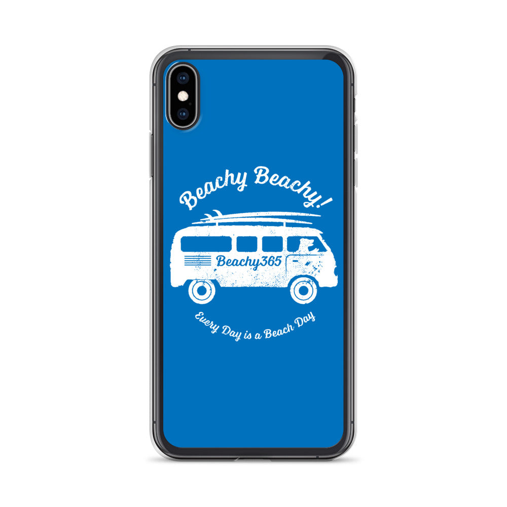 Beachy Beachy Vintage Surfbus Dog iPhone Case
