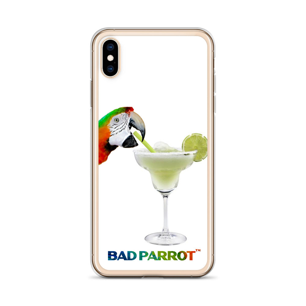 Bad Parrot Face with Margarita Extreme-Close-Up iPhone Case