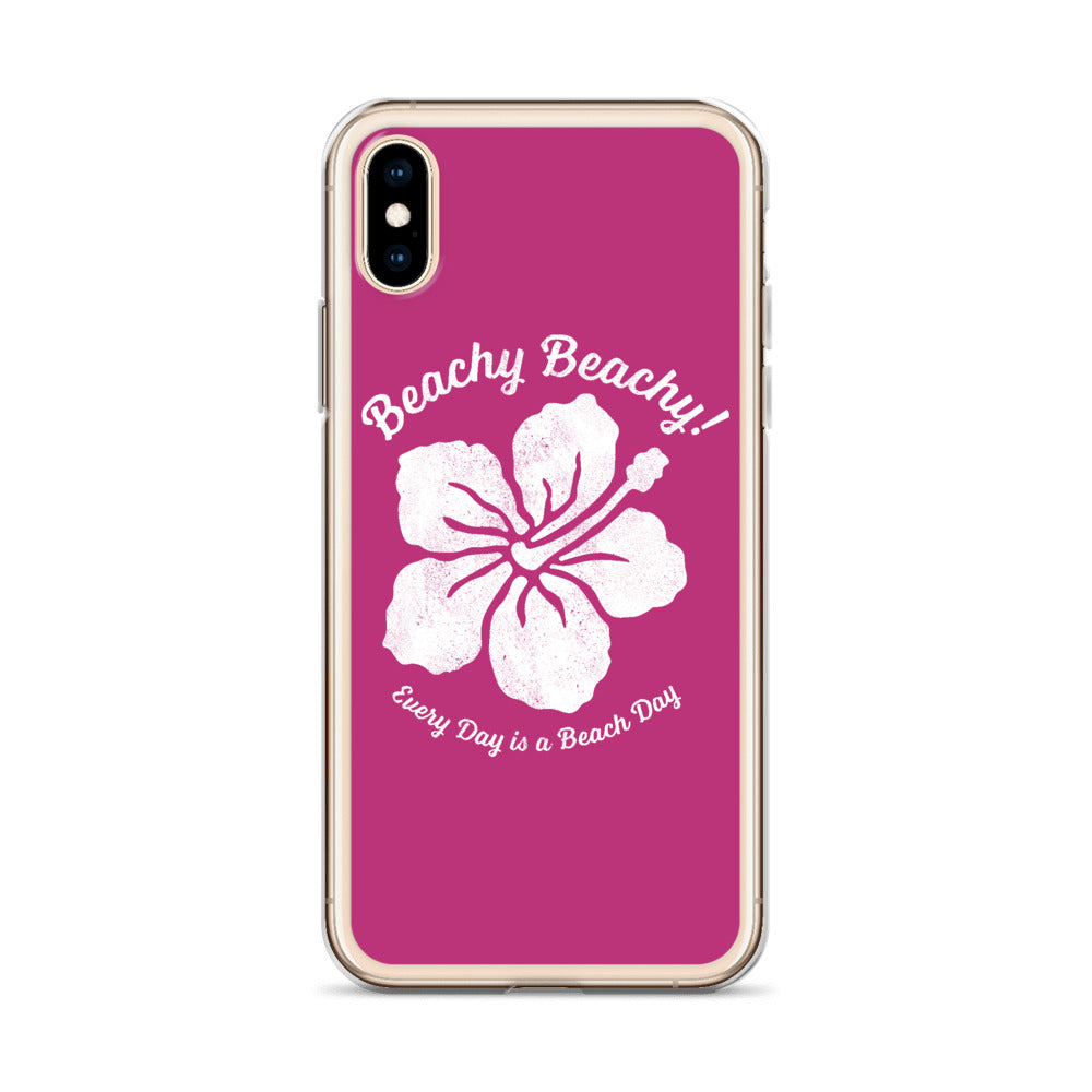 Beachy Beachy Vintage Tropical Flower iPhone Case