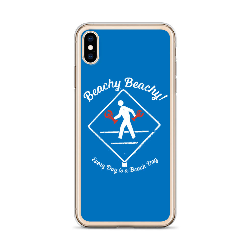 Beachy Beachy Vintage Lobsterman Crossing iPhone Case