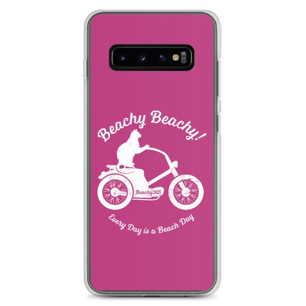 Beachy Beachy Vintage Scooter-Cat Samsung Phone Case