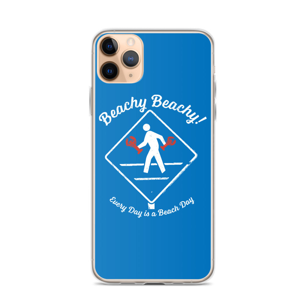 Beachy Beachy Vintage Lobsterman Crossing iPhone Case