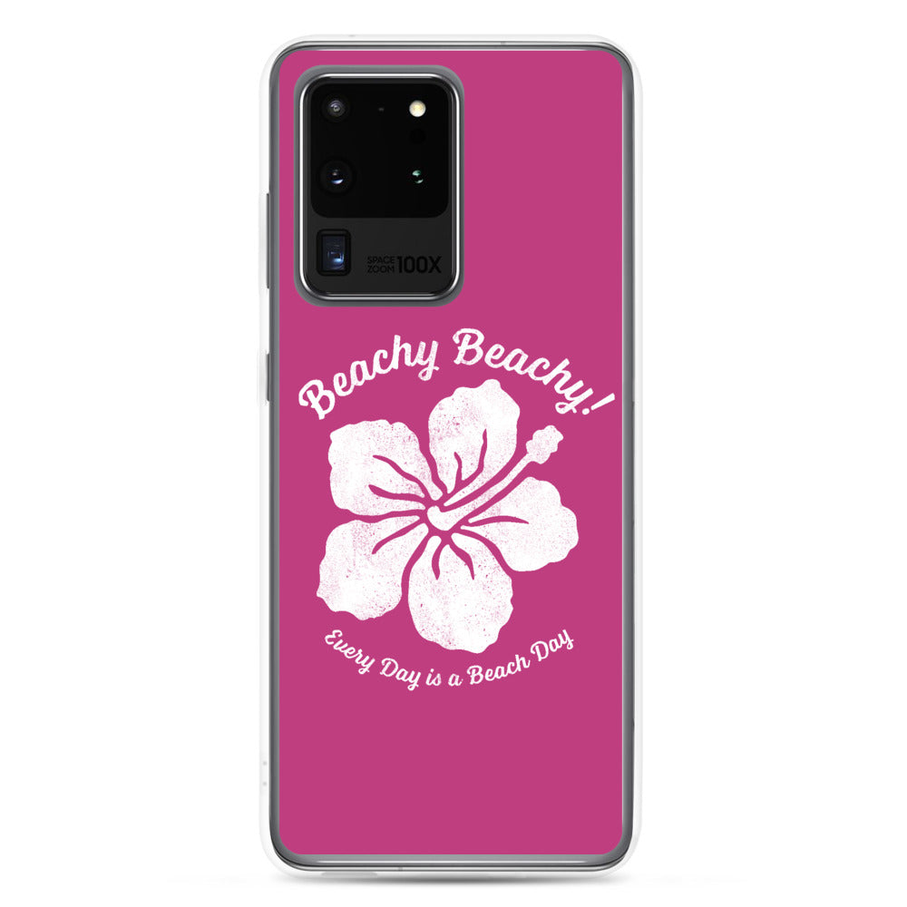 Beachy Beachy Vintage Tropical Flower Samsung Phone Case