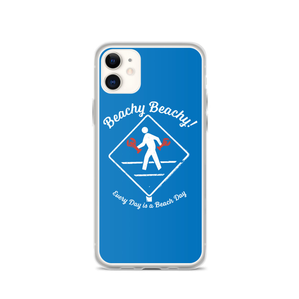 Beachy Beachy Vintage Lobsterman Crossing iPhone Case