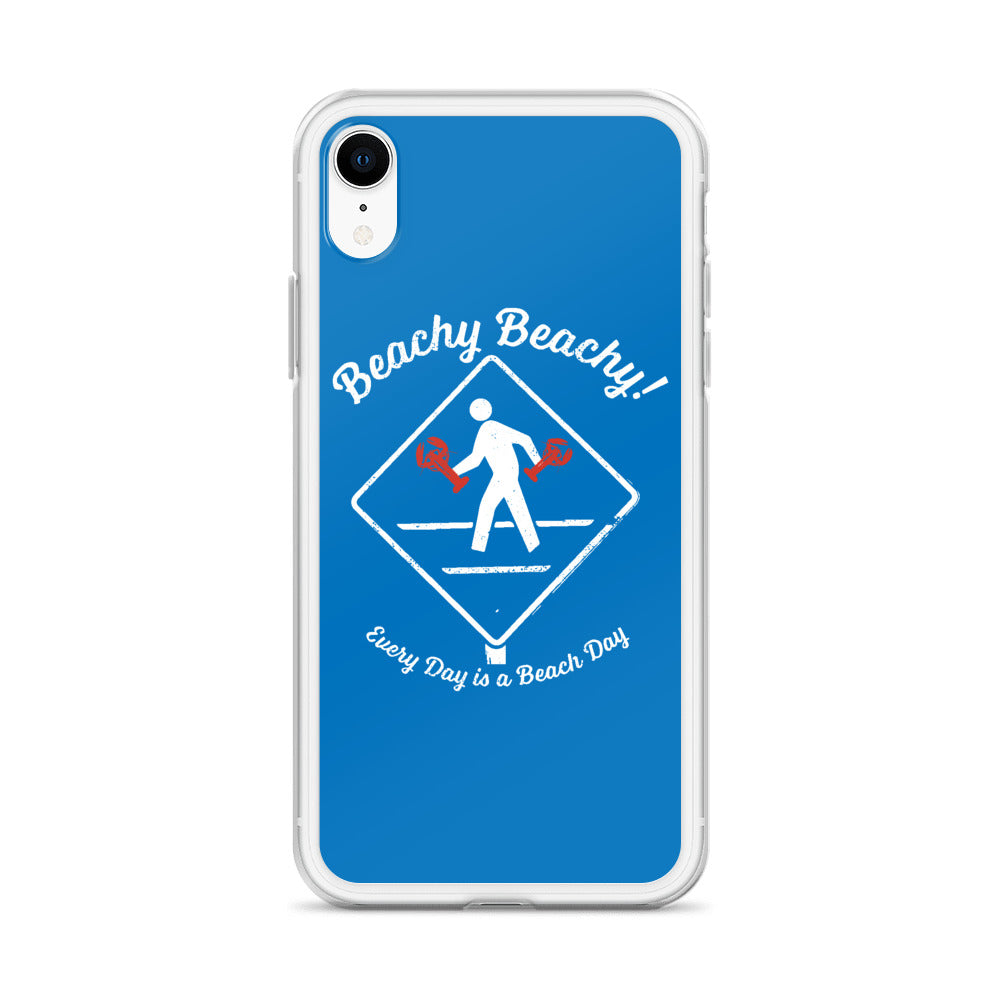 Beachy Beachy Vintage Lobsterman Crossing iPhone Case