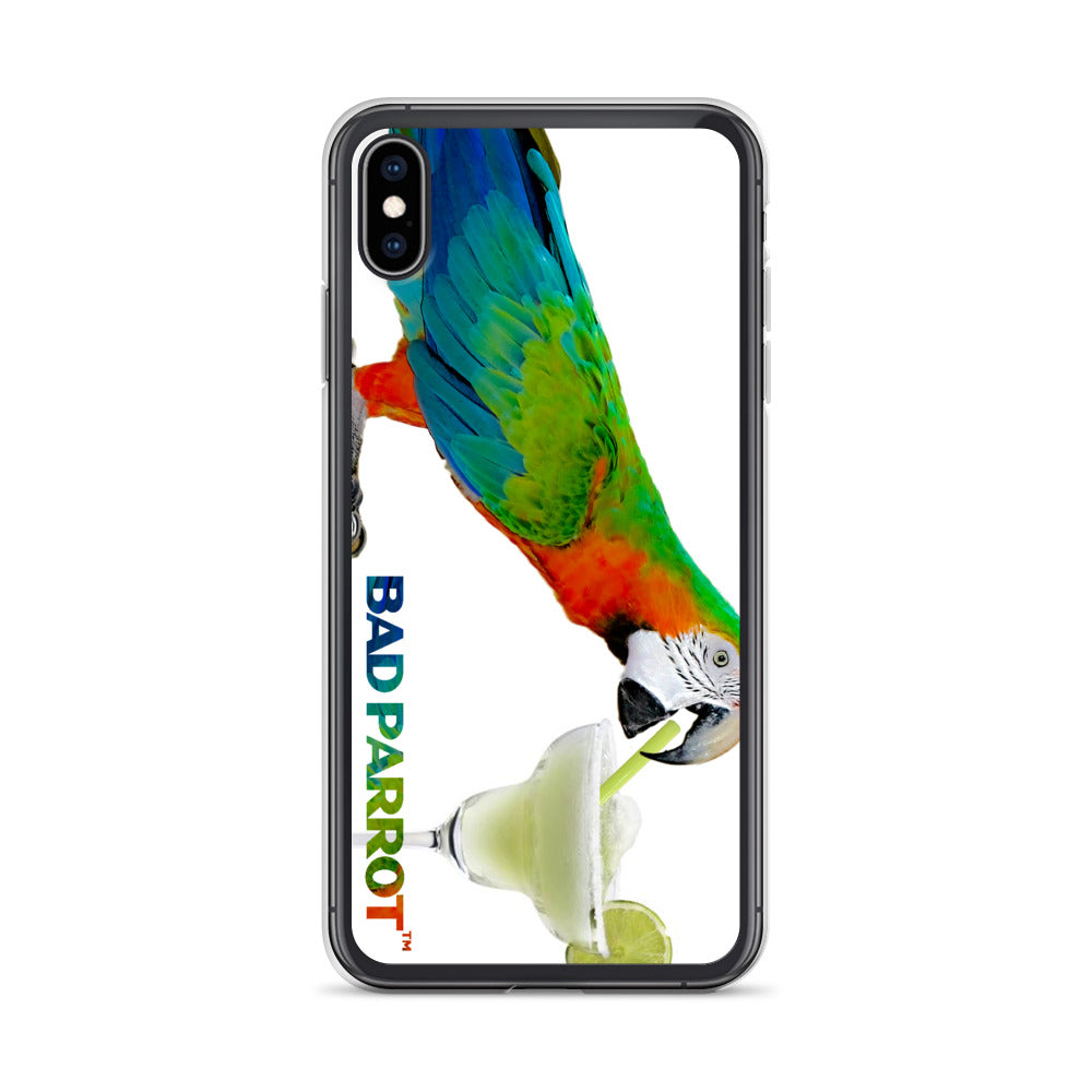 Bad Parrot with Margarita Extreme-Close-Up iPhone Case