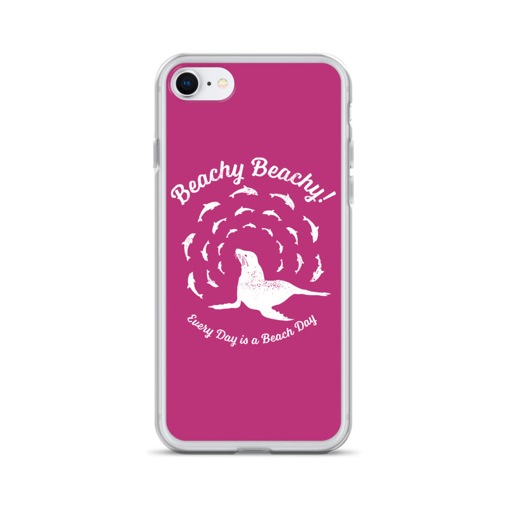 Beachy Beachy Vintage Seal and Dolphins iPhone Case
