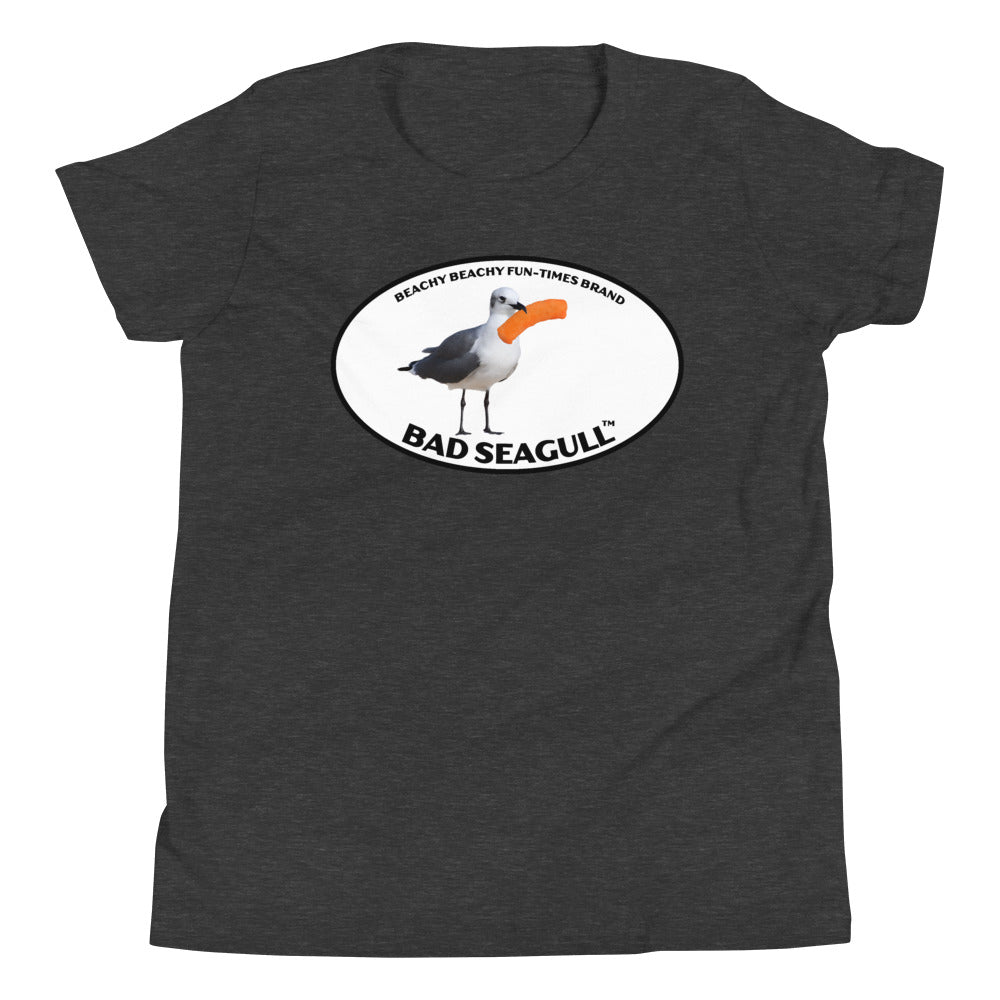 Bad Seagull with Cheese Curl Kids Tee