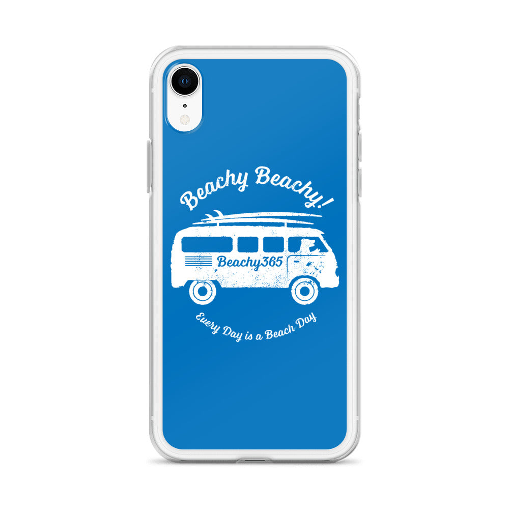Beachy Beachy Vintage Surfbus Dog iPhone Case