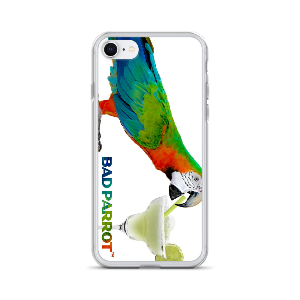Bad Parrot with Margarita Extreme-Close-Up iPhone Case