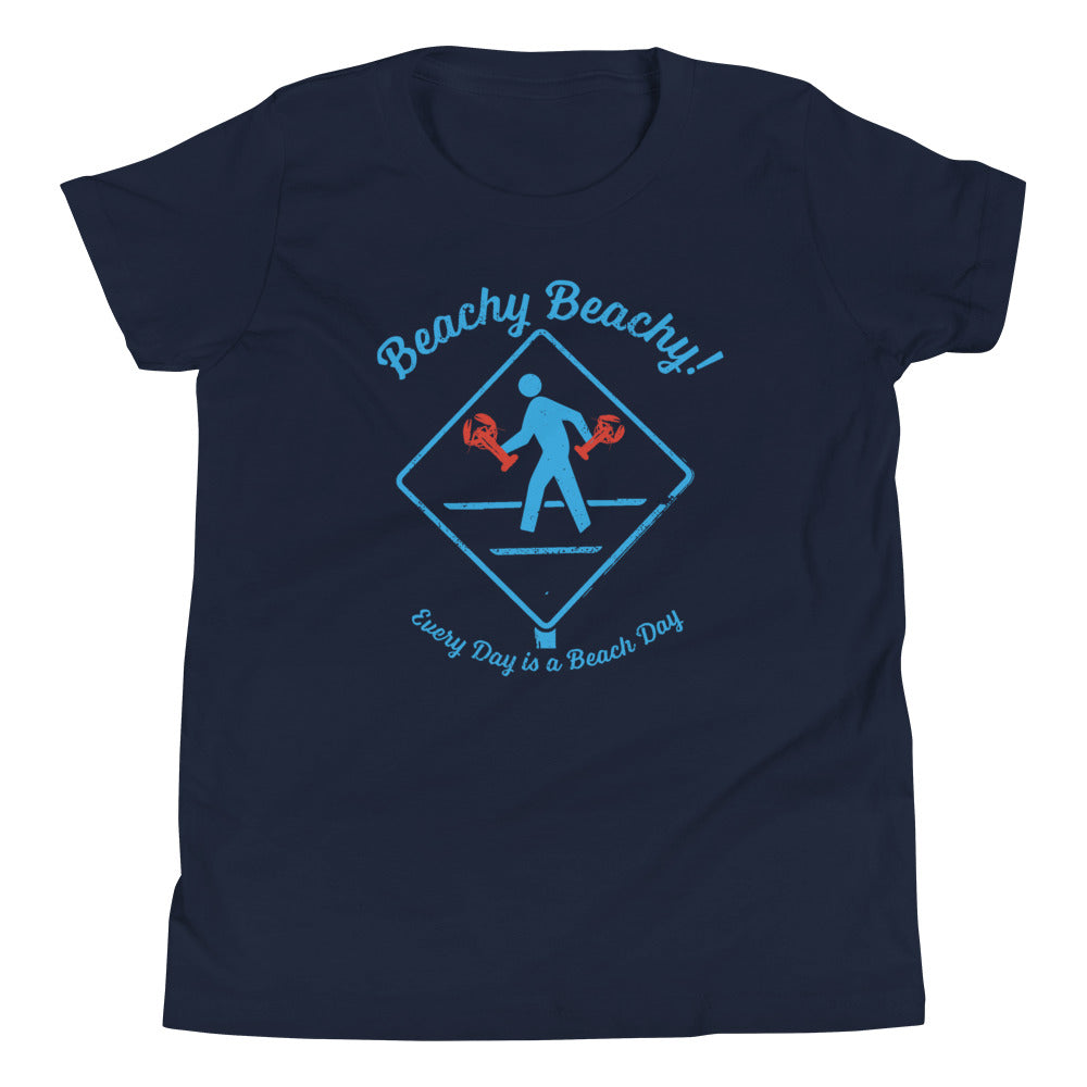 Beachy Beachy Vintage Lobsterman Crossing Kids Tee