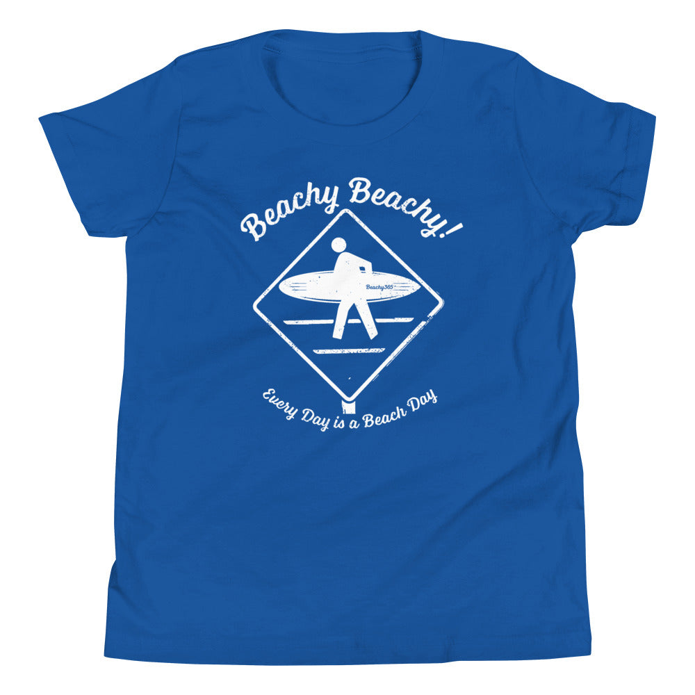 Beachy Beachy Vintage Surfer Crossing Kids Tee