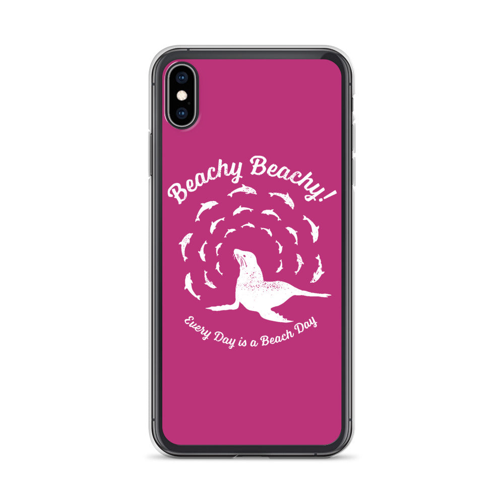 Beachy Beachy Vintage Seal and Dolphins iPhone Case