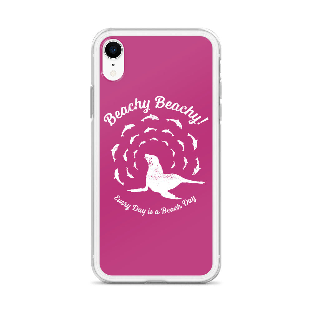 Beachy Beachy Vintage Seal and Dolphins iPhone Case