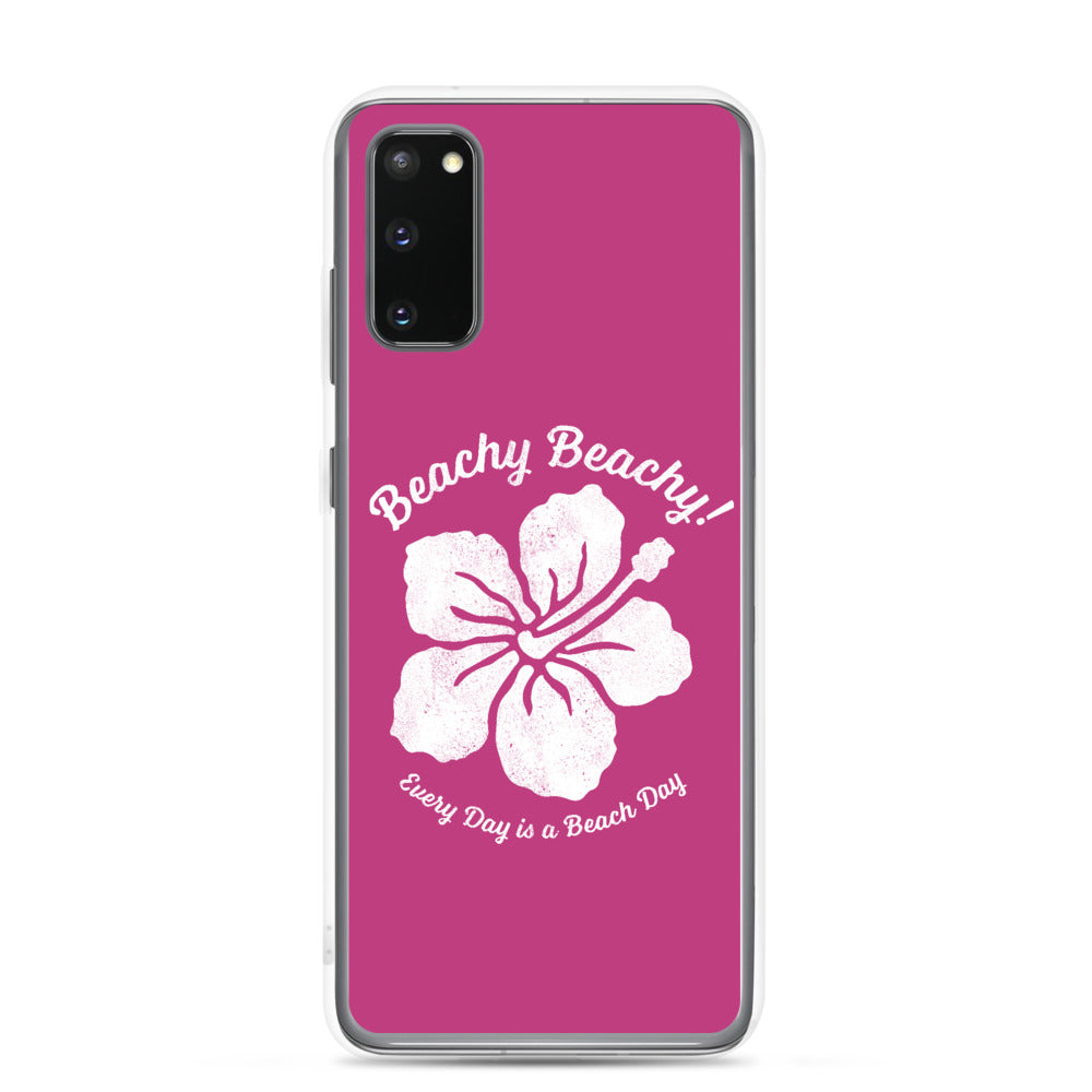 Beachy Beachy Vintage Tropical Flower Samsung Phone Case
