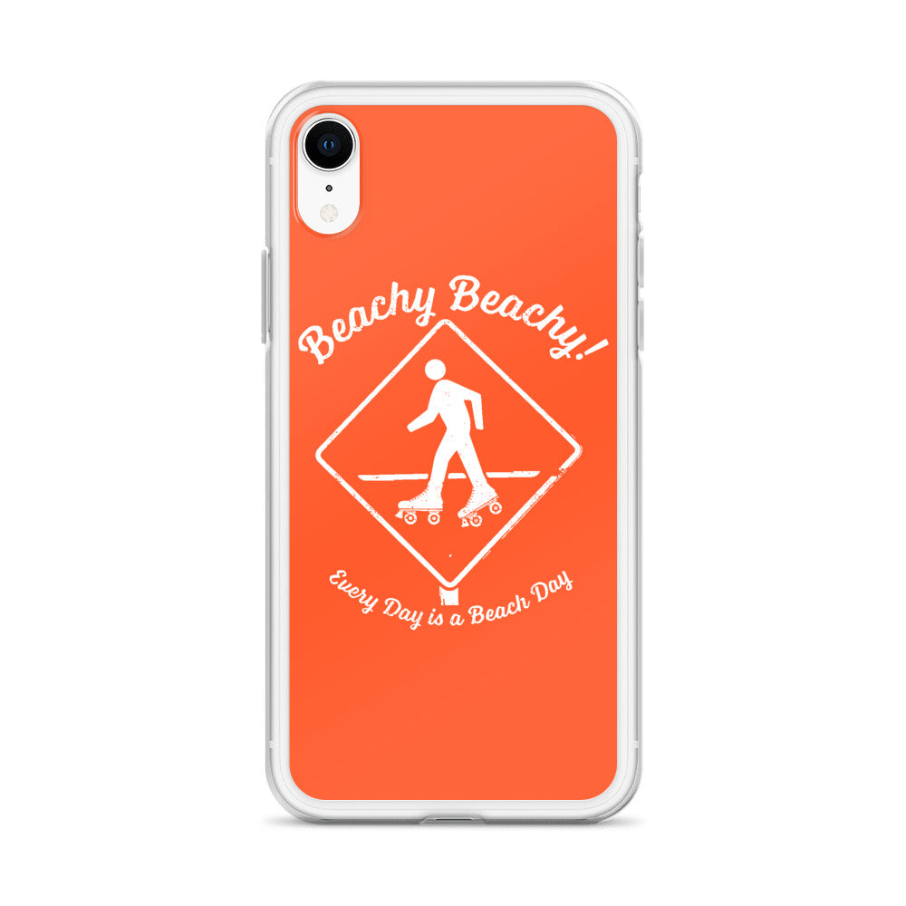 Beachy Beachy Vintage Rollerskater Crossing iPhone Case