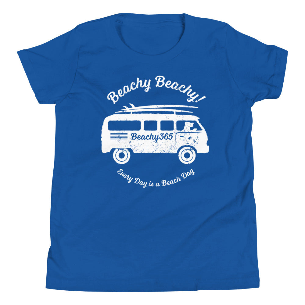Beachy Beachy Vintage Surfbus Dog Kids Tee