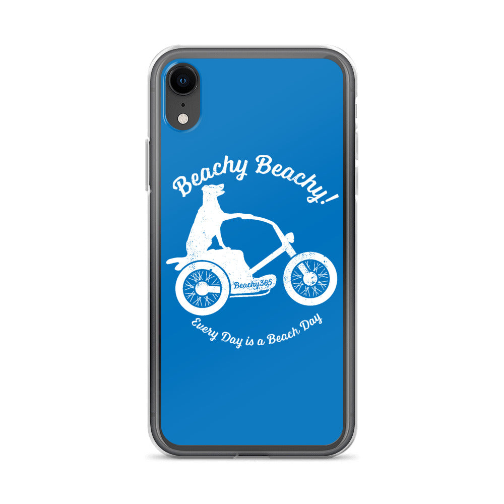 Beachy Beachy Vintage Scooter-Dog iPhone Case