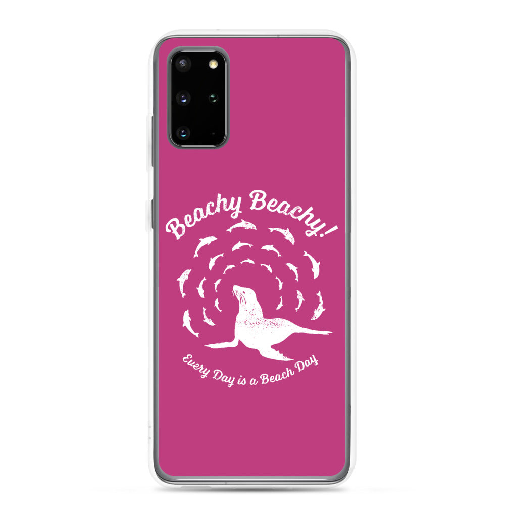 Beachy Beachy Vintage Seal and Dolphins Samsung Phone Case