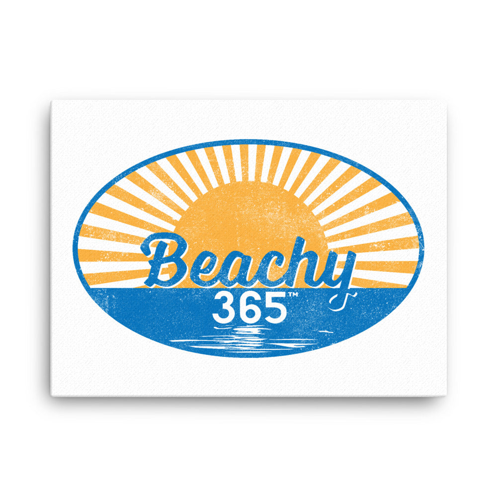 Beachy365 Vintage Logo Canvas Wall Art