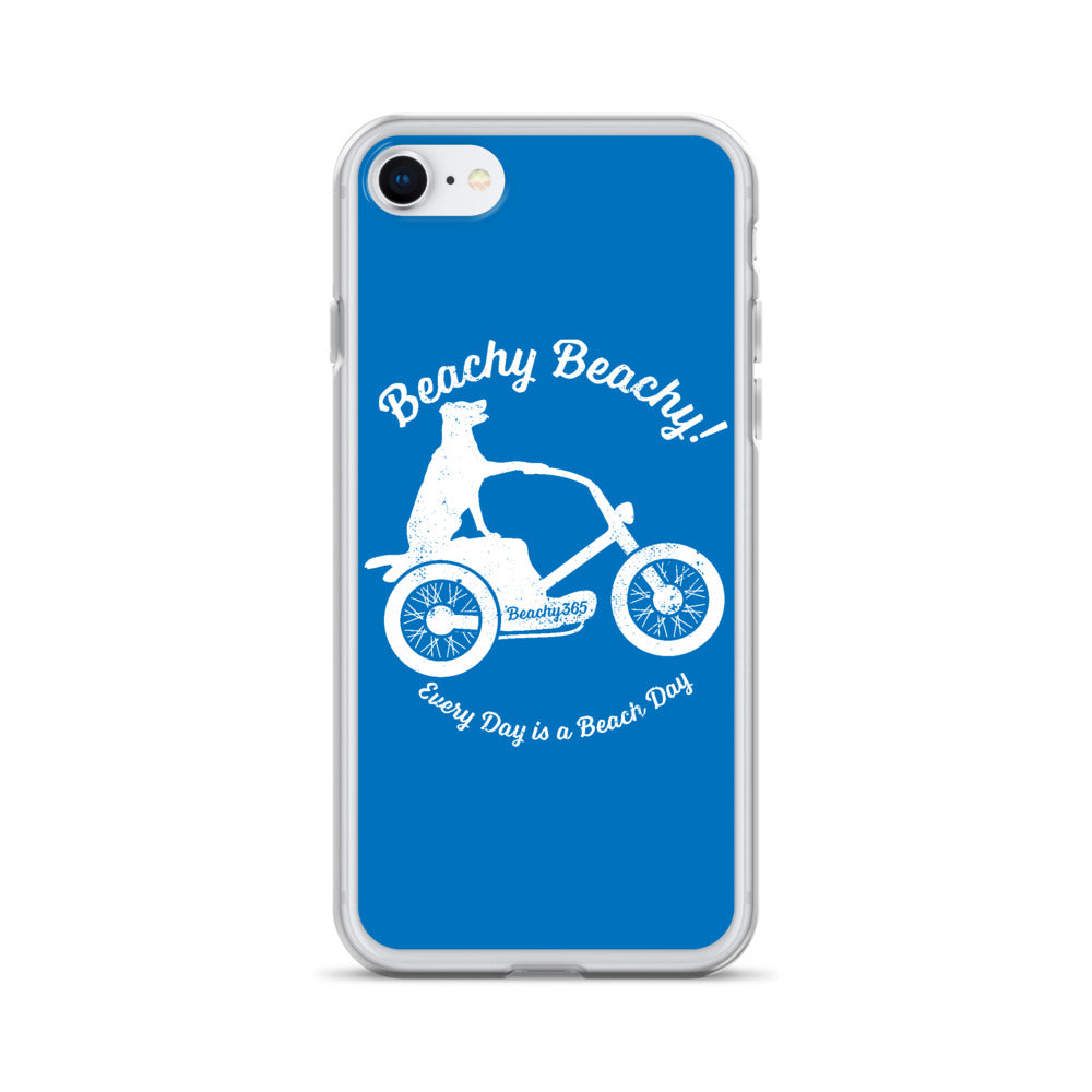 Beachy Beachy Vintage Scooter-Dog iPhone Case
