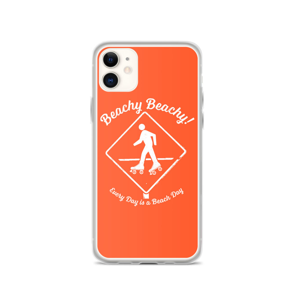 Beachy Beachy Vintage Rollerskater Crossing iPhone Case