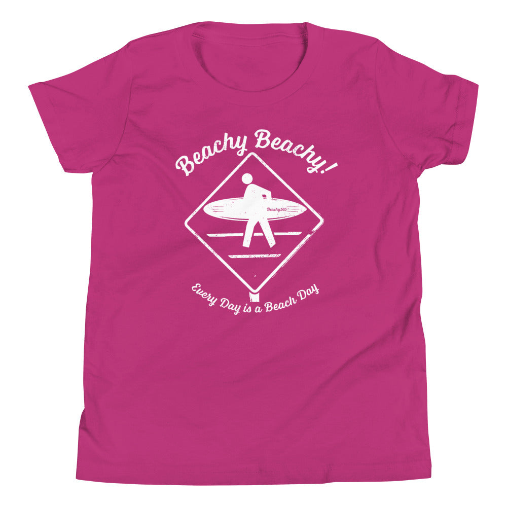 Beachy Beachy Vintage Surfer Crossing Kids Tee