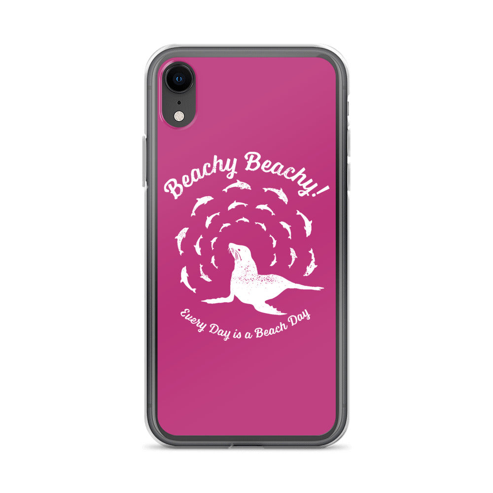 Beachy Beachy Vintage Seal and Dolphins iPhone Case