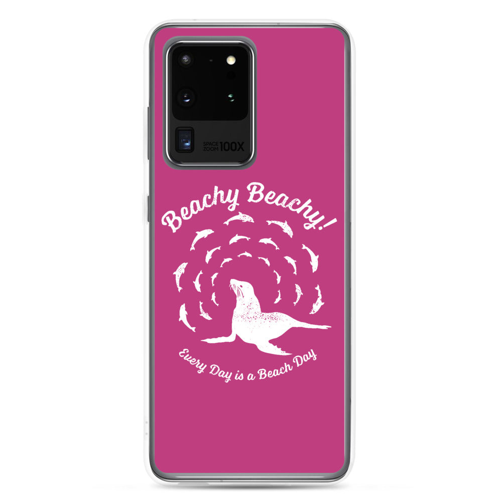 Beachy Beachy Vintage Seal and Dolphins Samsung Phone Case