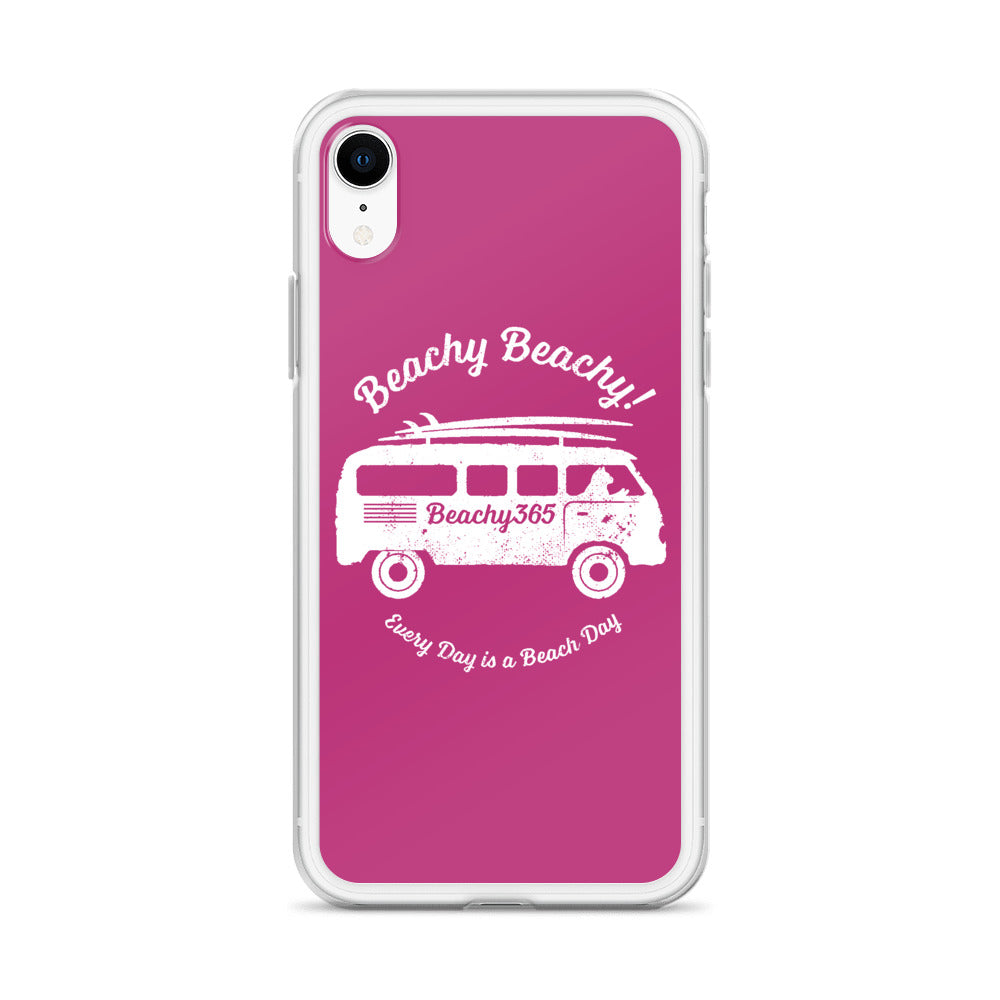 Beachy Beachy Vintage Surfbus Cat iPhone Case